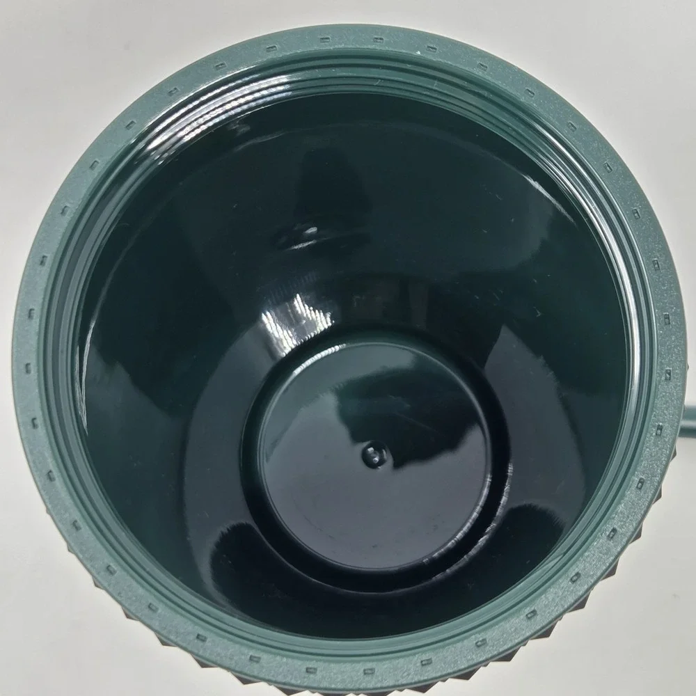 NEW 2022 Starbucks Matte Dark Green Grande Touch Studded 16 oz‎ Tumbler Cold Cup